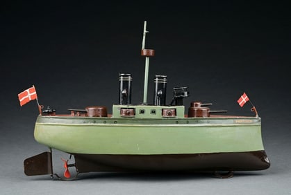 MARKLIN CAT. REF. 5106/38 "PANTHER" HAND-PAINTED GUNBOAT