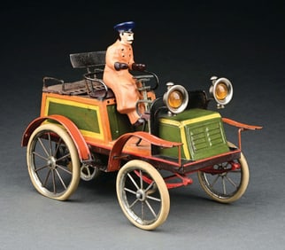 BING HAND-PAINTED LIVE STEAM-POWERED AUTOMOBILE