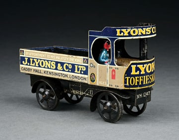 ENGLISH TIN LITHO J. LYON'S & CO. LTD. TOY TRUCK
