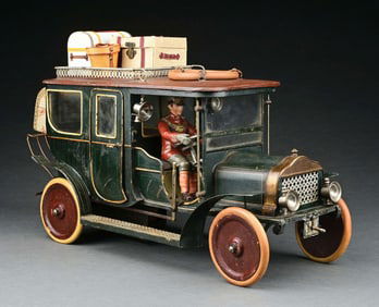 MARKLIN CAT. REF. 5214/3 HAND-PAINTED CLOCKWORK-POWERED LIMOUSINE IN GREEN