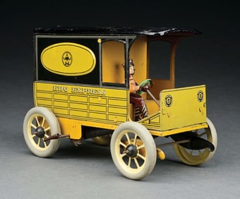 GERMAN TIN LITHO WIND-UP HANS EBERLE EBO EXPRESS TOY TRUCK