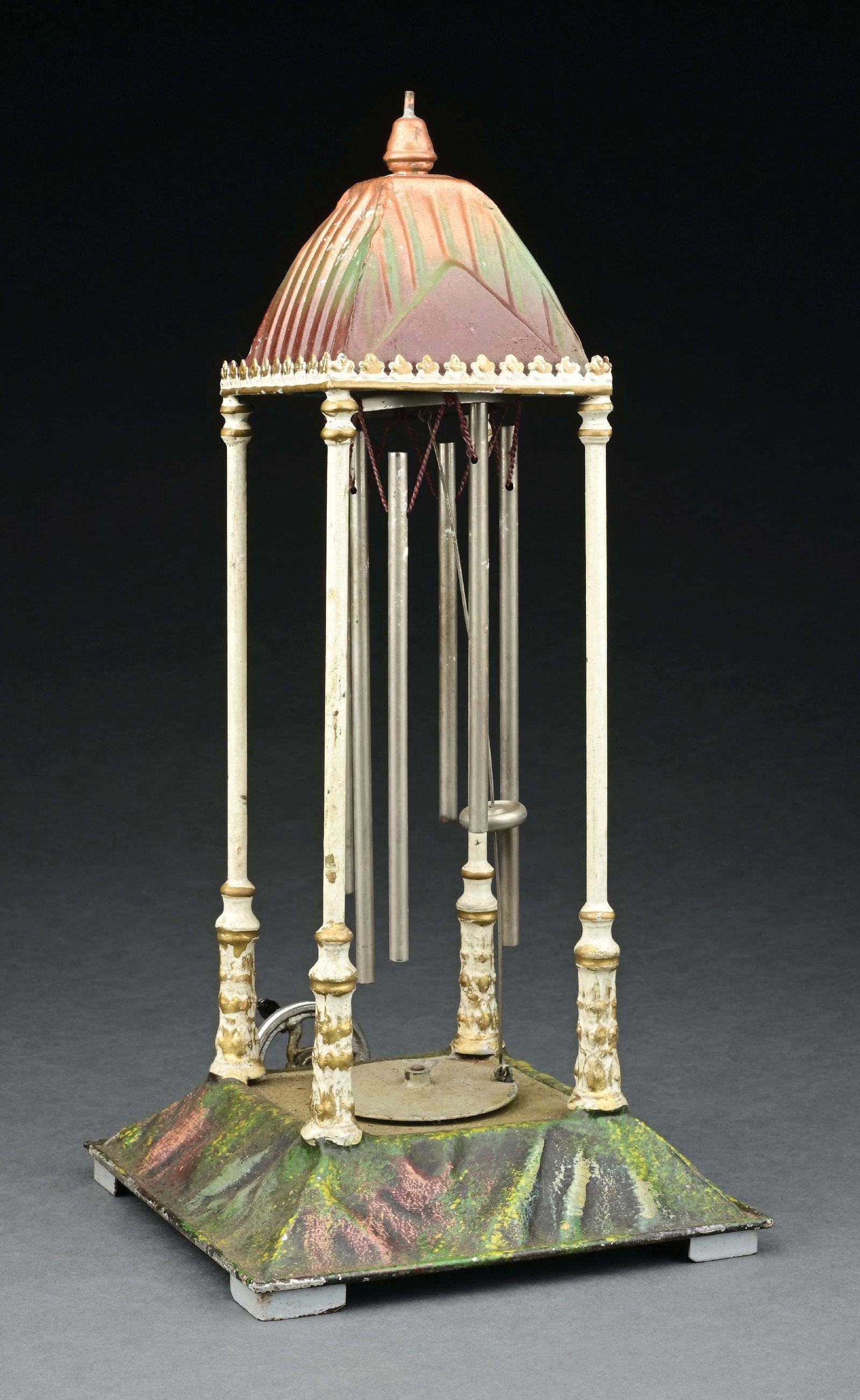 MARKLIN STEAM TOY WIND CHIME: CONDITION: Excellent. Item Dimensions: 8" x 7" x 14".