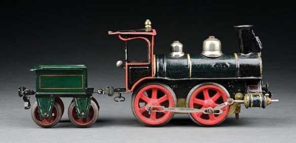 MARKLIN 0-4-0 CLOCKWORK LOCOMOTIVE & TENDER