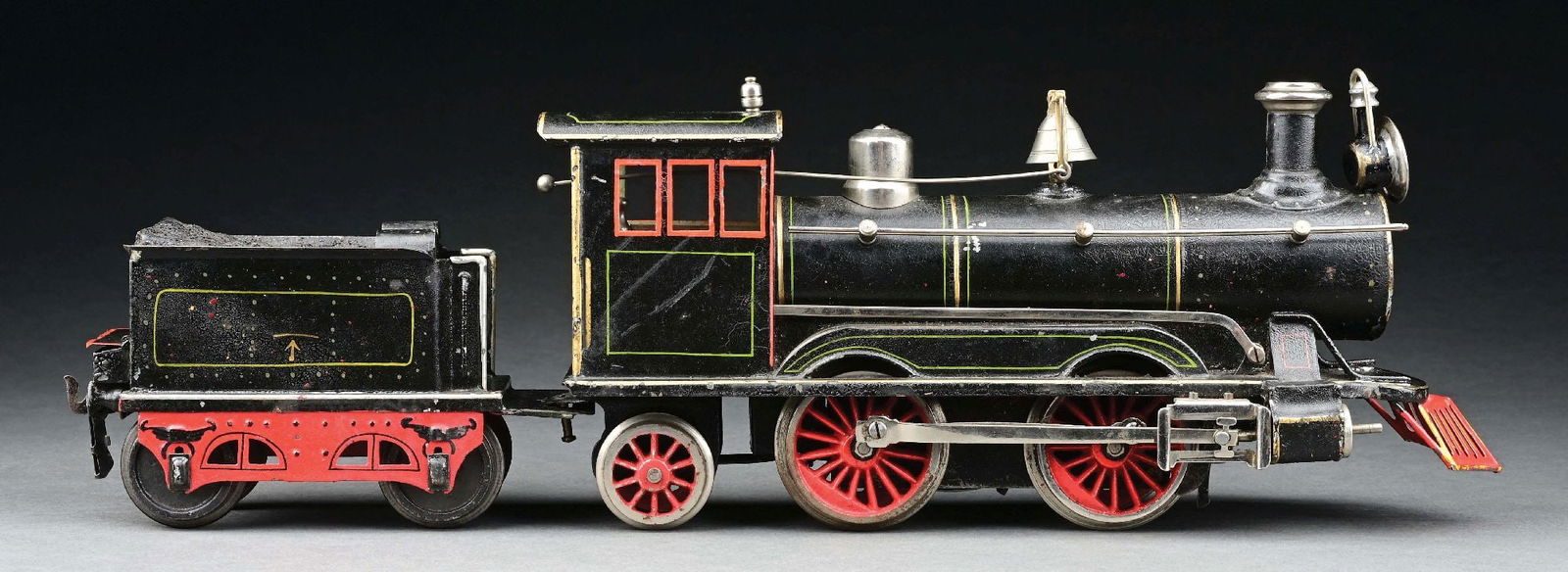 MARKLIN II GA. 0-4-2 LOCOMOTIVE & TENDER (1 of 6)
