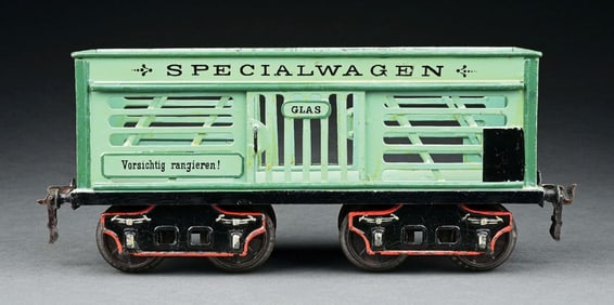 MARKLIN II GA. SPECIAL GLASS WAGON FOR THE GERMAN MARKET