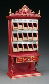 MARKLIN CAT. REF. 2093 HAND-PAINTED TICKET DISPENSER IN RED