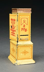 MARKLIN CAT. REF. 2196 HAND-PAINTED AUTOMATIC TICKET DISPENSER IN YELLOW