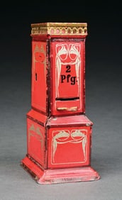 MARKLIN CAT. REF. 2196 HAND-PAINTED TICKET DISPENSER IN RED