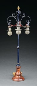 MARKLIN CAT. REF. 3452/3 HAND-PAINTED TRIPLE-ARM LAMP