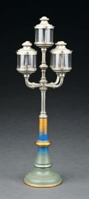 CONTEMPORARY HAND-PAINTED 5-ARM LAMP POST
