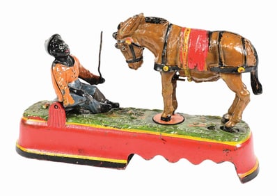 I 'ALWAYS DID SPISE A MULE' MECHANICAL BANK