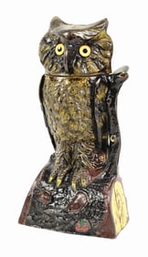 OWL TURNS HEAD MECHANICAL BANK