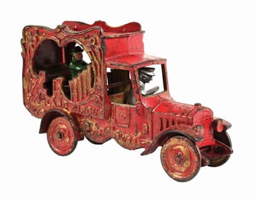CAST IRON AMERICAN-MADE OVERLAND CIRCUS TRUCK