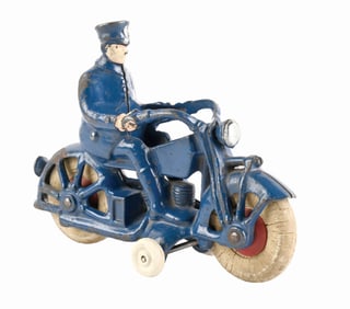 HUBLEY CAST IRON POLICE MOTORCYCLE