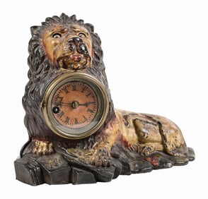 LION BLINKING EYE CLOCK