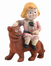 BUSTER BROWN AND TIGE COMPOSITION CANDY CONTAINER