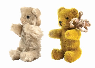 LOT OF 2: TEDDY BEAR FIGURAL PERFUME HOLDERS
