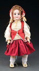 EARLY 20TH CENTURY BISQUE HEAD DOLL INCISED "D. E. P. 10"
