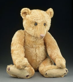 LARGE (28") EARLY STEIFF PRE-WWI BEAR W/ GOLDEN MOHAIR