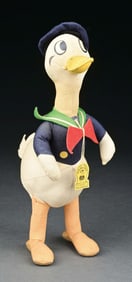 RARE VERSION OF WALT DISNEY'S DONALD DUCK PRODUCED BY KNICKERBOCKER TOY COMPANY, NEW YORK