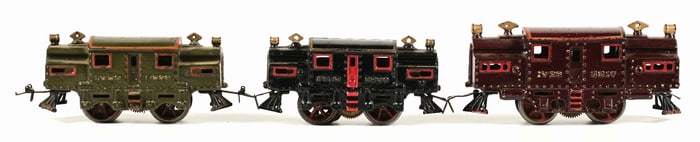 LOT OF 3: 3200 IVES ELECTRIC LOCOMOTIVES & 3217 ELECTRIC LOCOMOTIVE