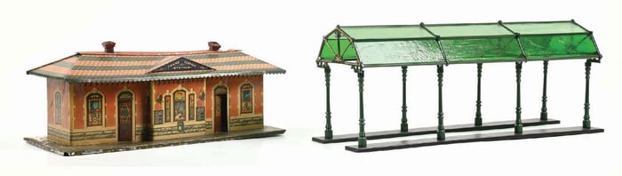 IVES GRAND CENTRAL STATION WITH GREEN GLASS OVERHANG