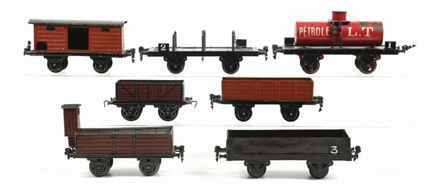 LOT OF 7: MARKLIN O GAUGE & UNMARKED CARS