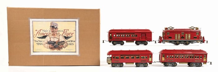 RESTORED AMERICAN FLYER NO. 4678, 4340, 4341 & 4342 PASSENGER CARS