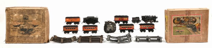 LOT OF 2: AMERICAN FLYER O GAUGE BOXED SETS