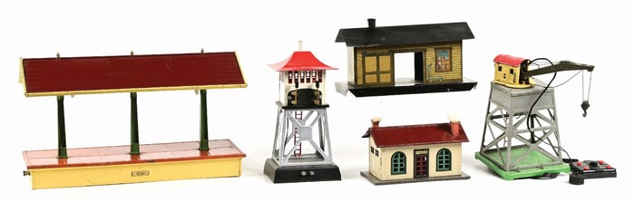 LOT OF 5: NO. 165 CRANE & ASSORTED STATIONS