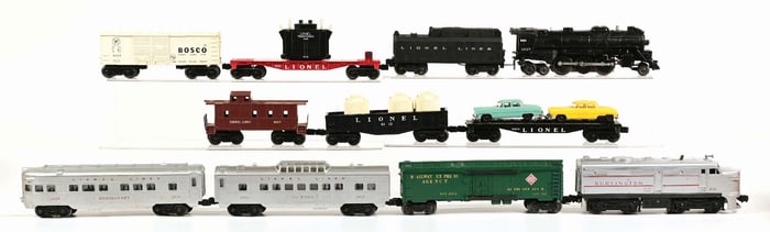 LOT OF 2: LIONEL BOXED TRAIN SETS , NO. 1600 & NO. 1603WS