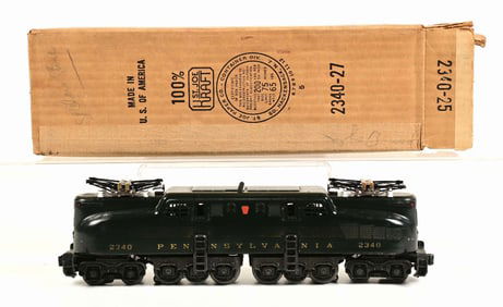 LIONEL NO. 2340 O GAUGE PRR GG-1 POWERED ENGINE W/BOX