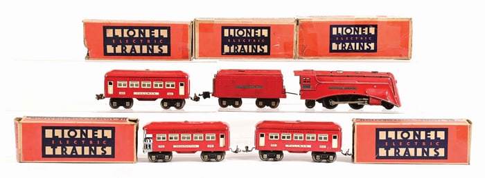 LIONEL RED COMET SET