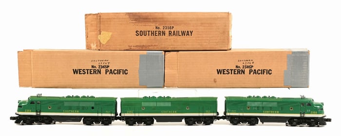 LOT OF 3: LIONEL SOUTHERN ABA SET