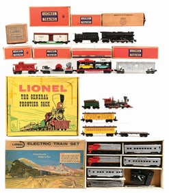 LOT OF 3: LIONEL BOXED LIONEL SETS & ASSORTED OTHER LIONEL ITEMS