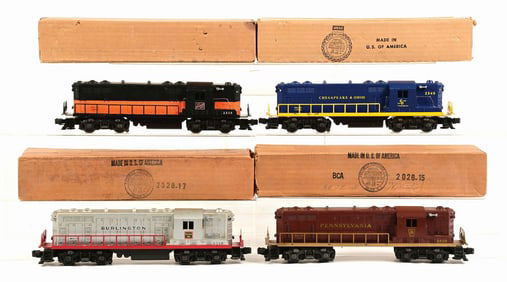 LOT OF 4: LIONEL GP-7 LOCOMOTIVES