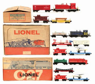 LOT OF 3: LIONEL NO. 1525, NO. 11341 & NO. 1645 BOXED SETS