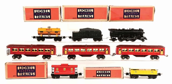 LOT OF 4: LIONEL #141W BOXED SET & EXTRAS