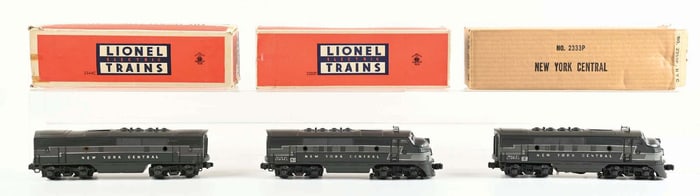 LOT OF 3: LIONEL NEW YORK CENTRAL POWER & DUMMY UNITS