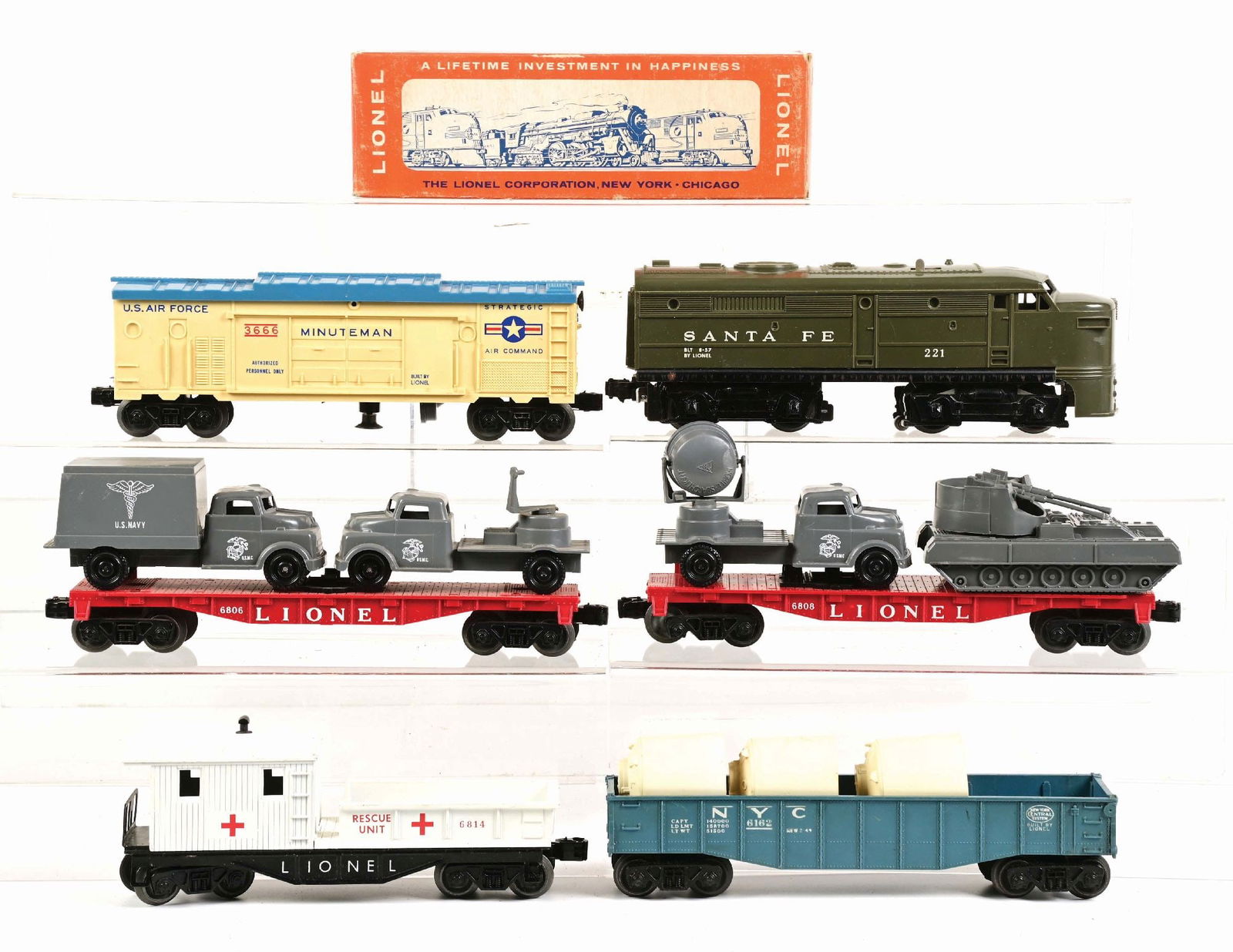 LOT OF 5: GROUPING OF MAINLY MILITARY TRAINS (1 of 2)