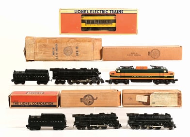LOT OF 7: LIONEL TRAIN ENGINES NO. 2358, 646 & 2029 WITH TENDERS SET