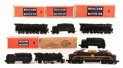 LOT OF 7: LIONEL ASSORTMENT OF ENGINES & TENDERS
