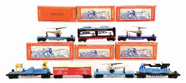 LOT OF 7: LIONEL, MAINLY MILITARY, CARS