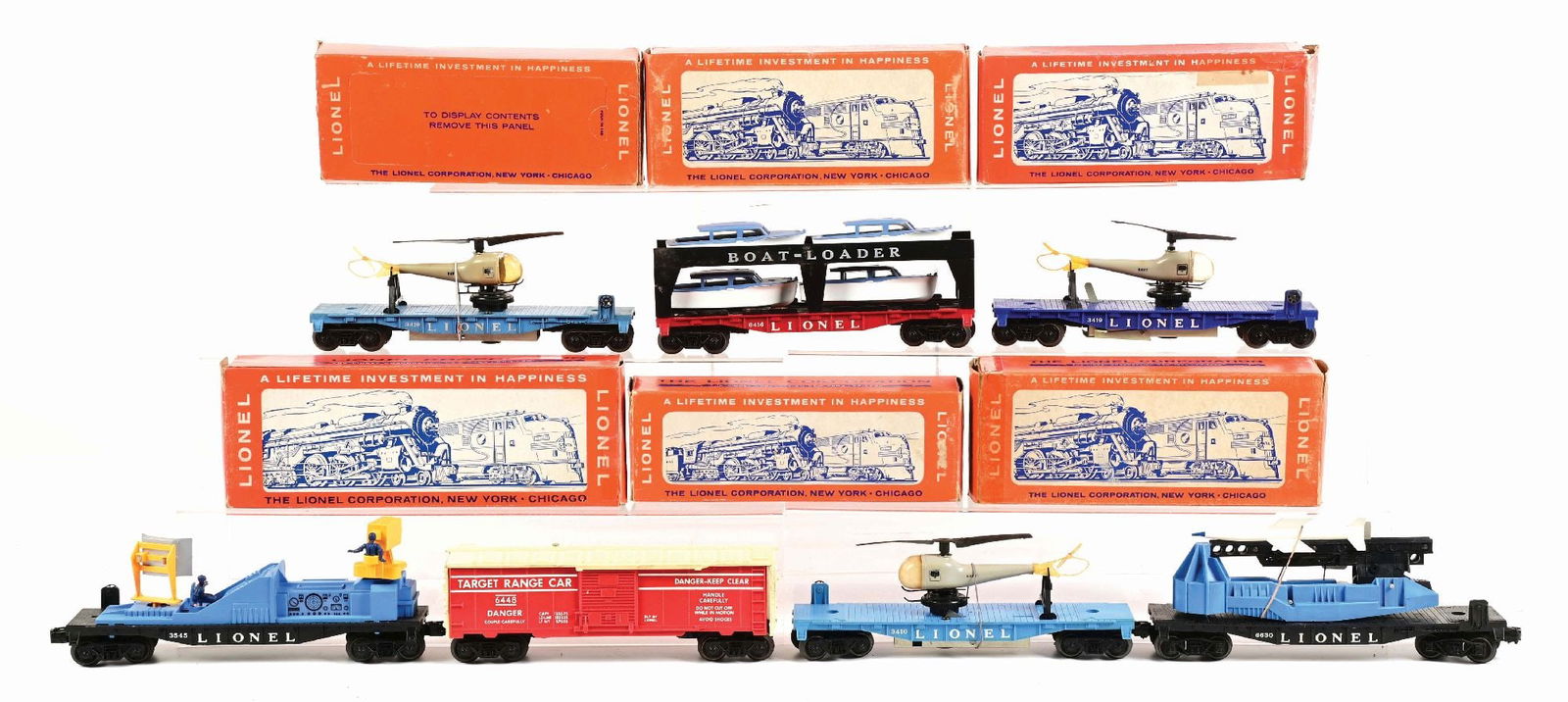 LOT OF 7: LIONEL, MAINLY MILITARY, CARS (1 of 2)