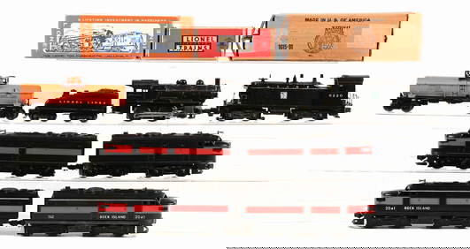 LOT OF 8: LIONEL LOCOMOTIVES, TENDERS & ALCOS (1 of 2)