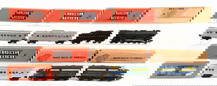 LOT OF 8: LIONEL NO. 204 SANTA FE ALCOS & ASSORTED PASSENGER CARS (1 of 1)