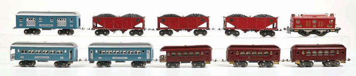 LOT OF 10: LIONEL STANDARD GAUGE TRAINS