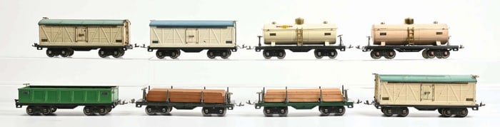 LOT OF 8: LIONEL ASSORTED STANDARD GAUGE 500-SERIES FREIGHTS