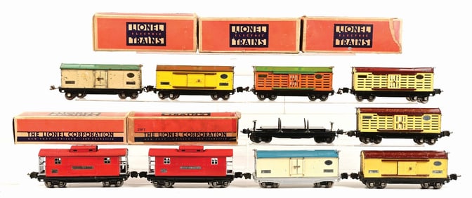 LOT OF 10: NO. 800 & 2800 FREIGHT CARS