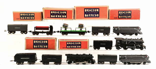 LOT OF 12: VARIOUS TRAIN CARS AND LOCOMOTIVES (1 of 1)